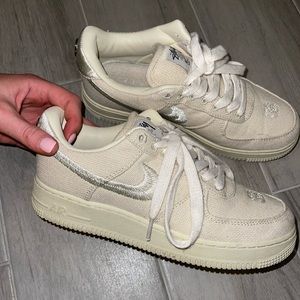 Beige Air Force 1s